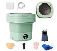 AFGSsm 12L Lavatrice portatile, Mini lavatrice per campeggio, Viaggi, Dormitori per biancheria intima, Vestiti per bambini -Verde