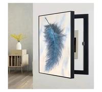 AFGZQ Armadio Coperchio Scatola dei Fusibili Copertura del Quadro Elettrico Decorativa Nascondere I Dipinti Arte da Parete Poster Decorazione Soggiorno Casa(Black,50x70cm)