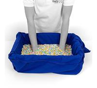 AFH Sensorik Set completo Stone Beans con vasca e sacchetto per uso termico a freddo, massaggio alle dita (grande) | Alternativa alla colza