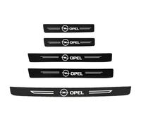 AFHGZZB 5Pezzi Battitacco Auto Protezione, per Opel Corsa D 2006-2014 Fibra di Carbonio Battitacco Resistente all'usuraAntiscivolo AntiGraffio