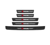 AFHGZZB 5Pezzi Battitacco Auto Protezione, per Suzuki SX4/SX4 S-Cross 2000-2023 2024 Fibra di Carbonio Battitacco Resistente all'usuraAntiscivolo AntiGraffio