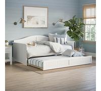 AFI Nantucket Twin Wood Daybed con letto matrimoniale estraibile, colore bianco