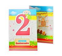 afie 882102 scheda 3 parti Buon Compleanno 2 anni