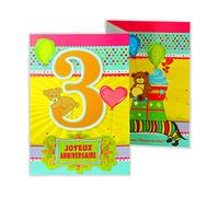 afie 882103 scheda 3 parti Buon Compleanno 3 anni