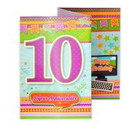 afie 882110 scheda 3 parti Buon Compleanno 10 anni