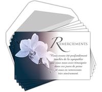 Afie C5263 - Confezione da 5 biglietti per auguri formato 135 x 85 mm, con 5 buste bianche, motivo: fiori orchidee