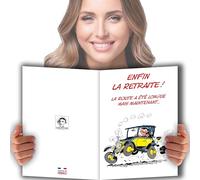 Afie Glmx-2030 - Biglietto di auguri per ritratto, grande, formato A4, con busta, per auto