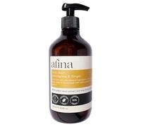Afina Bagnoschiuma di lusso alla citronella e zenzero, flacone da 500 ml, note di limone, bergamotto e zenzero con una base profonda di muschio, legno di cedro ed eliotropio, bagnoschiuma vegano