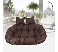 AFIONA Cuscino per Sedia a Dondolo Doppio, Cuscini Lavabili Di Ricambio per Sedia a Uovo Sospesa, Cuscini per Sedia a Dondolo Sospesa Impermeabili a 2 Posti con 2 Cuscini Rimovibili per Esterni e Inte