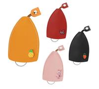 AfitLulu 4 pezzi PU pelle portachiavi creativo stile allungabile per chiavi di casa, chiave auto con anello portachiavi alla moda per uomo e donna, Stile 2, 12*8cm