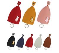 AfitLulu 8 portachiavi in pelle PU, custodia per chiavi di casa, alla moda, per auto, creativa, stile allungabile, con anello portachiavi per uomo e donna, Stile 7, 12*8cm, Rétro