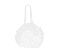 AfitLulu Borsa da spiaggia XXL, per la famiglia, in cotone, grande shopper da donna, con 5 kg, borsa per la spesa, borsa in rete, pieghevole, per lo shopping, la spiaggia, i viaggi, bianco