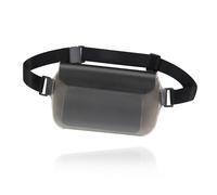 AfitLulu Borsa Impermeabile Mare Sacca Impermeabile, Universale Borsa Trasparente Dry Bag Marsupio con Cintura Regolabile per Spiaggia Nuoto, Canottaggio, Pesca, Escursioni (Nero)