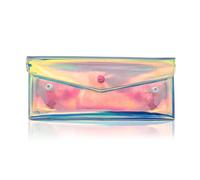 AfitLulu Trousse Trucchi Donna Iridescente Borsa da Toilette da Viaggio, Trasparente Borsa per il Trucco Impermeabile da Toilette Trousse Trucchi Ragazza per i Pennelli da Trucco