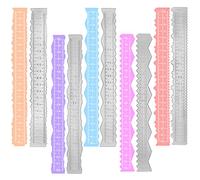 AFIUDA - Fustelle per la Creazione di Biglietti, Righello Irregolare, Fustelle in Metallo per Goffratura