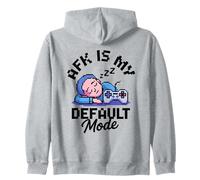AFK Default Mode Calm Gamer Pixel Design Felpa con Cappuccio