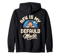 AFK Default Mode Calm Gamer Pixel Design Felpa con Cappuccio
