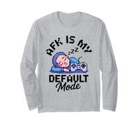 AFK Default Mode Calm Gamer Pixel Design Maglia a Manica