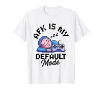 AFK Default Mode Calm Gamer Pixel Design Maglietta