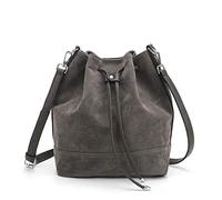 AFKOMST borsa a secchiello Borse a tracolla Donna Sera Pochette Shopping Viaggio Sacchetto Borsello Borsa a mano Borsa per donna (Grey3)