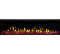 AFLAMO PRIDE S- Caminetto elettrico da parete, senza funzione di riscaldamento, profondo solo 12,8 cm. (165x42x12,8)