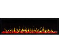 AFLAMO PRIDE S- Caminetto elettrico da parete, senza funzione di riscaldamento, profondo solo 12,8 cm. (153x42x12,8)