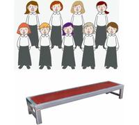 AFLEPCBRQ Scala Portatile per Palco per Coro, Sgabello Musicale Antiscivolo Pedini Compatti per Scale Corali, Piattaforma per Scale Roup Facile da Montare per Foto di Famiglia del Teatro Comunitario