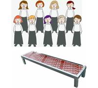 AFLEPCBRQ Scala Portatile per Palco per Coro, Sgabello Musicale Antiscivolo Pedini Compatti per Scale Corali, Piattaforma per Scale Roup Facile da Montare per Foto di Famiglia del Teatro Comunitario