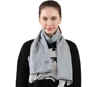 AFLEPCBRQ Sciarpa di bambù EMF con Filo d'Argento - Anti -Radiazione - più del 99% di Protezione 5G, WiFi - Faraday Fabric (145 * 55 Cm)