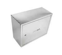 AFLEX Cassetta Contatore Acqua Sportello Contatore Acqua In Acciaio Inox Cassetta Copri Contatore Spessore 0.6 Mm Profondità 20 Cm (H40 L55 P20 cm)