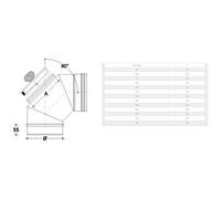 Aflex - Curva Gomito Mf Con Ispezione A Tappo160mm In Acciaio Inox Aisi 304