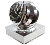 AFLEX - Fumaiolo Da 20x20cm Base Quadra Tipo Radiante Eolico Inox Aisi 304