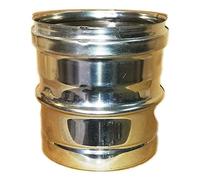 Aflex raccordo per stufa a legna - camino adattatore da tubo nero a tubo inox (140mm)