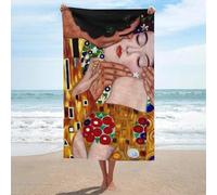 AFLJNYNN Gustav klimts The Kiss - Set di asciugamani da bagno e telo mare per una vacanza perfetta