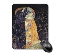 AFLJNYNN Gustav klimts the kiss - Tappetino per mouse compatto per computer portatile, morbido, flessibile, antiscivolo, con texture