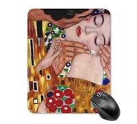 AFLJNYNN Gustav klimts the kiss Tappetino per mouse igienico silenzioso e durevole per notebook, portatile, protettivo