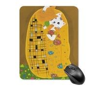 AFLJNYNN Gustav klimts the kiss Tasks Designers Work Affidabile Tappetino per Mouse di Precisione Sottile Comodo Controllo del Mouse Flessibile