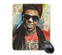 AFLJNYNN Lil Wayne Home - Tappetino per mouse per computer, resistente, igienico, con impugnatura ergonomica
