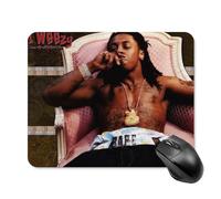 AFLJNYNN Lil Wayne - Tappetino per mouse da scrivania silenzioso, liscio, antiscivolo, per ufficio e uso quotidiano