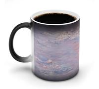 AFLJNYNN Monet Painting Surprise Reveal Tazza per gli appassionati di tè, tazza in ceramica che cambia il calore