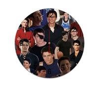 AFLJNYNN Nathan Scott Leggero e silenzioso, questo orologio da parete minimalista con struttura in PVC e stile senza cornice si adatta perfettamente a camere da letto o aule moderne.