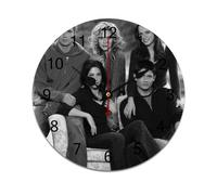 AFLJNYNN Nathan Scott Orologio leggero in PVC con secondi silenziosi e costruzione minimalista senza cornice, adatto a vari ambienti domestici o professionali.