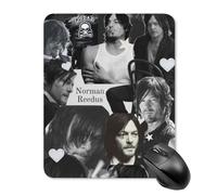 AFLJNYNN Norman Reedus - Tappetino per mouse da scrivania, impermeabile, silenzioso, design portatile, digitale, liscio, semplice, per la scuola