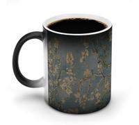 AFLJNYNN Tazza in ceramica post-impressionismo Van Gogh sensibile al calore con messaggio segreto per compleanni