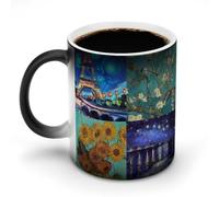 AFLJNYNN Tazza magica divertente post-impressionismo Van Gogh con trucco per bevande calde