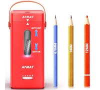 AFMAT Temperamatite elettrico, temperamatite completamente automatico, auto dentro e fuori, temperamatite ricaricabile, per matite Jumbo e colorate (6,5 - 12 mm), portatile per casa, aula, ufficio