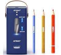 AFMAT Temperamatite elettrico, temperamatite elettrico automatico con maniglia per il trasporto, arresto automatico e super veloce, portatile, a batteria, per bambini, insegnanti, artisti, ufficio