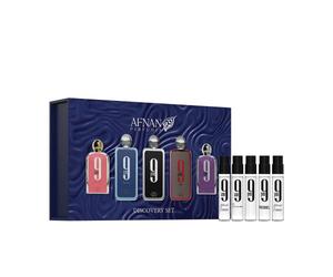 Afnan Discovery Set 9pm cofanetto regalo: EDP 9pm 2 ml + EDP 9pm Rebel 2 ml + EDP 9pm Femme 2 ml + EDP 9am Femme 2 ml + EDP 9am Dive 2 ml per Donna