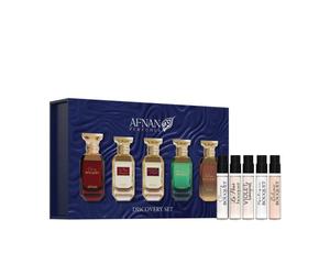 Afnan Discovery Set Bouquet cofanetto regalo: EDP Cherry Bouquet 2 ml + EDP La Fleur Bouquet 2 ml + EDP Violet Bouquet 2 ml + EDP Mystique Bouquet 2 ml + EDP Delicious Bouquet 2 ml per Donna