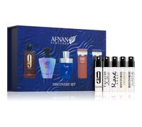Afnan Discovery Set cofanetto regalo: profumo 9 pm Elixir 2 ml + estratto di profumo Rare Reef 2 ml + estratto di profumo Historic Sahara 2 ml + EDP Turathi Electric 2 ml + EDP Historic Olmeda 2 ml pe